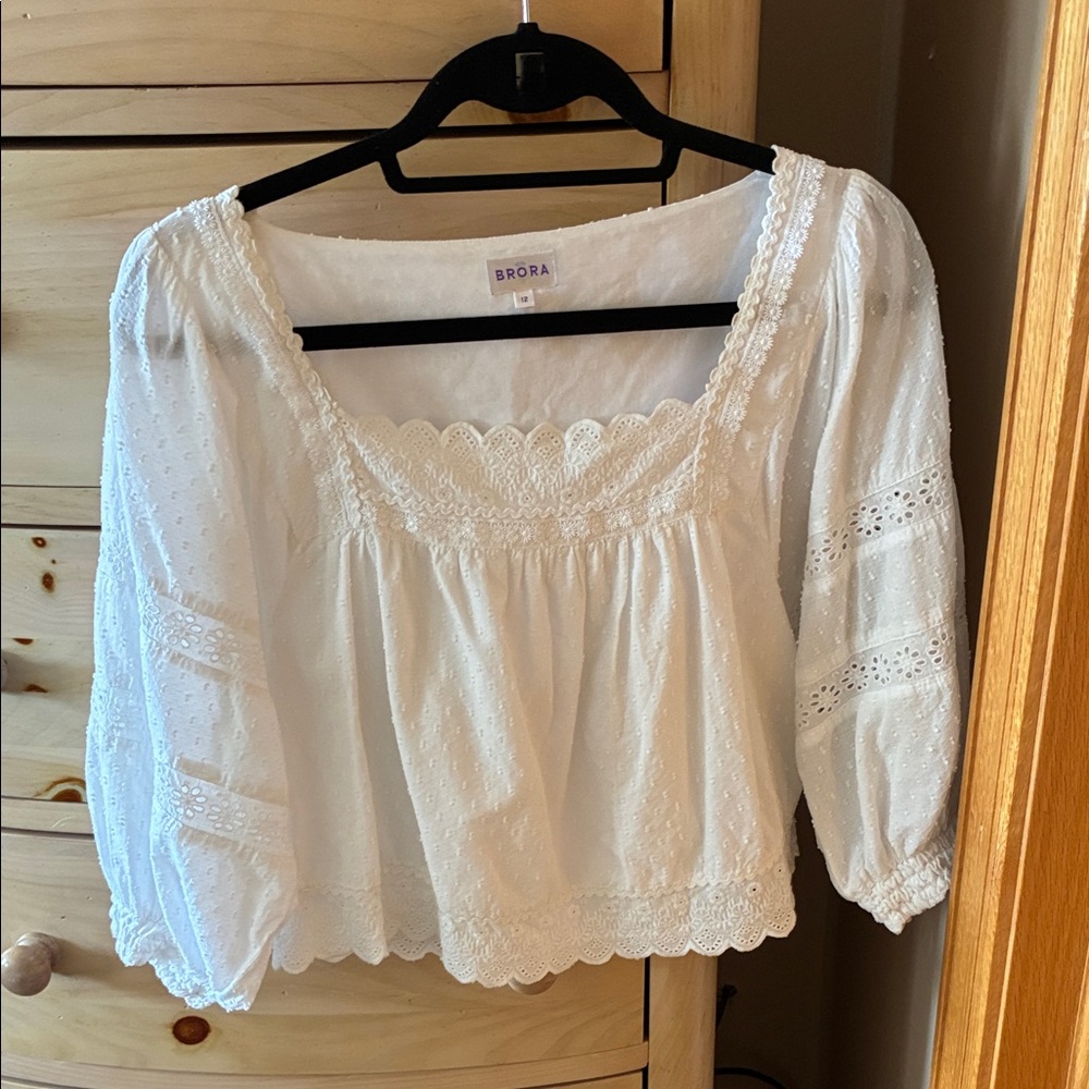 Organic Cotton Smock Blouse